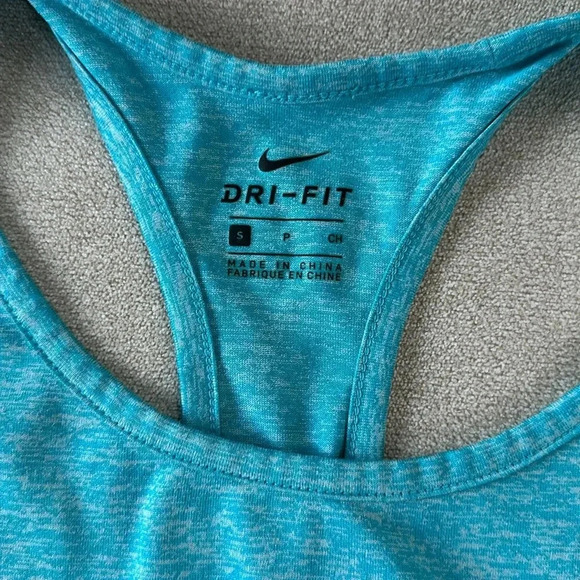 Nike Dri-FIT racerback tank. Blue. Size small. Work out tank. - Picture 3 of 4